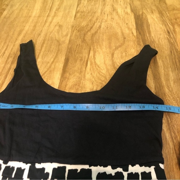 Boden Black White Brick Pattern Stretch Dress Women Size 4 Sleeveless 29” Long - Picture 8 of 10